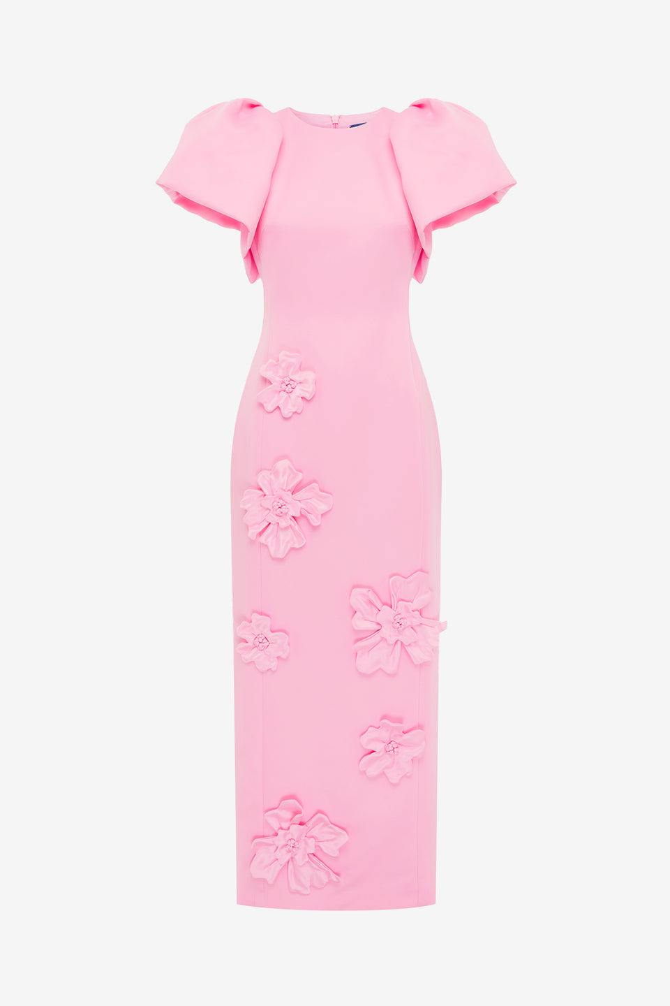 Exclusive LEO LIN Lucinda Floral Applique Maxi Dress - Baby Pink