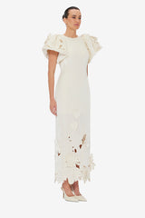 Lucinda Velvet Maxi Dress - Snow Dress Maxi