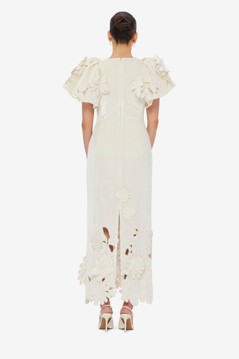 Exclusive LEO LIN Lucinda Velvet Maxi Dress - Snow