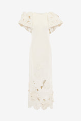 Lucinda Velvet Maxi Dress - Snow Dress Maxi