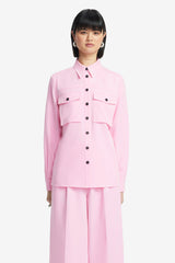 Mavis Pocket Shirt - Baby Pink Blouse/Shirts