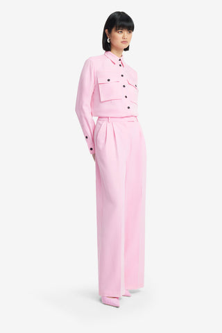 Exclusive LEO LIN Mavis Pocket Shirt - Baby Pink