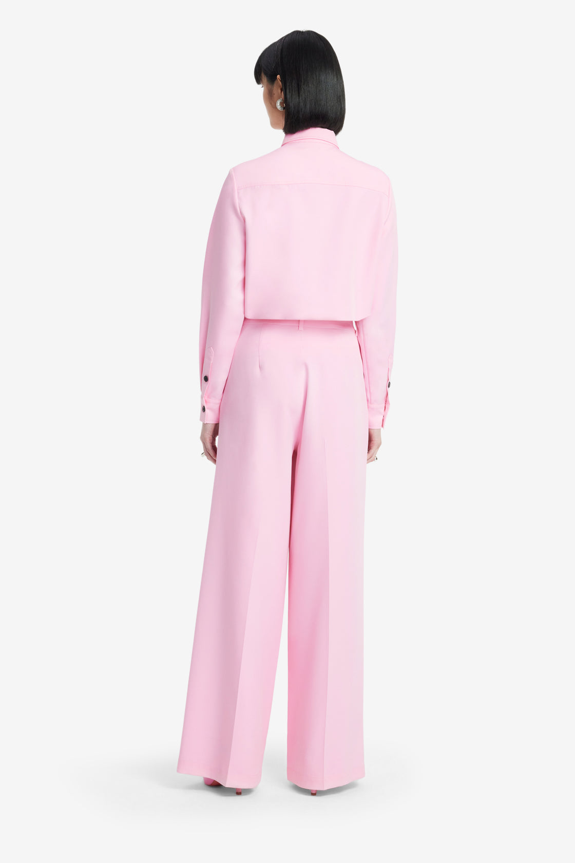 Exclusive LEO LIN Elisha Wide Leg Pants - Baby Pink