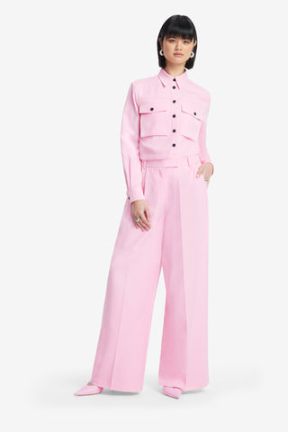 Exclusive LEO LIN Mavis Pocket Shirt - Baby Pink