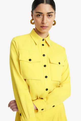 Exclusive LEO LIN Mavis Pocket Shirt - Sunshine