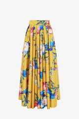 Reinette Skirt - Garden Print in Mustard Skirts