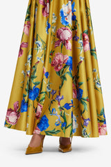 Reinette Skirt - Garden Print in Mustard Skirts
