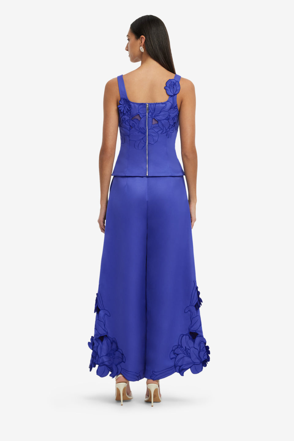 Exclusive LEO LIN Isadora Applique Top - Lapis