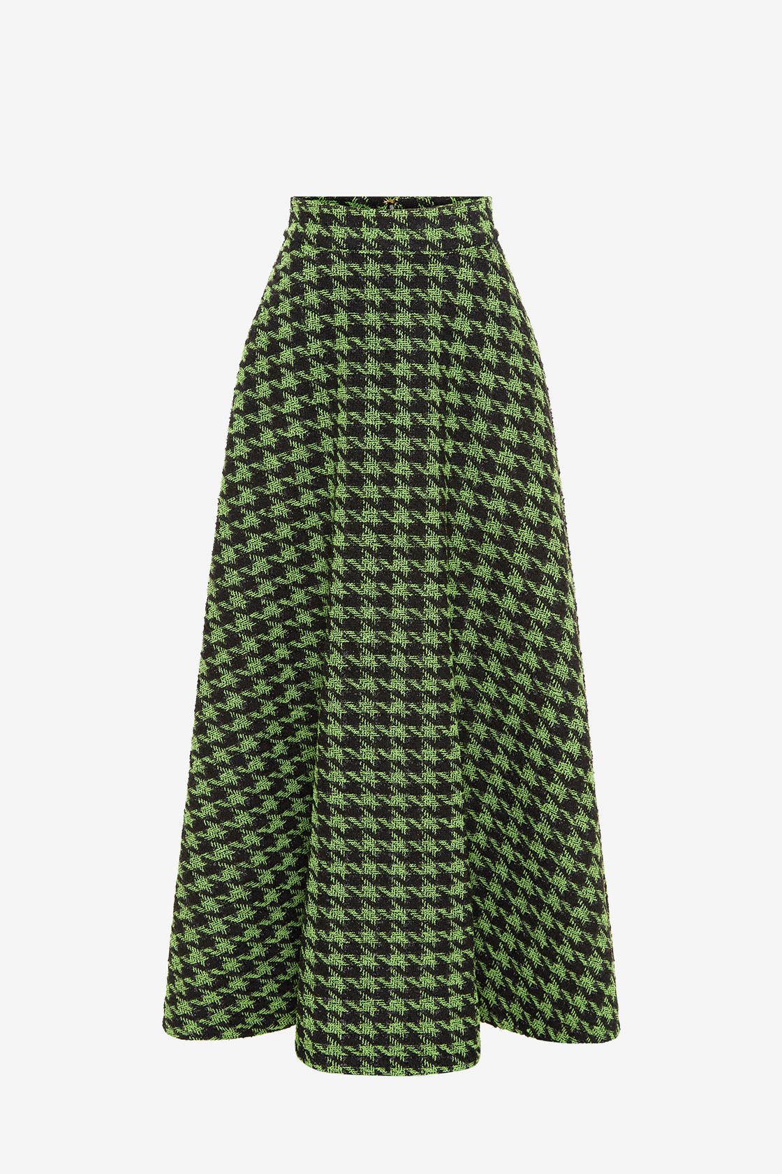 Exclusive LEO LIN Rosalyn Tweed Maxi Skirt - Houndstooth