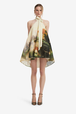 Eloise Halterneck Mini Dress - Serene Print Dress Mini