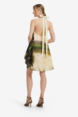 Eloise Halterneck Mini Dress - Serene Print Dress Mini
