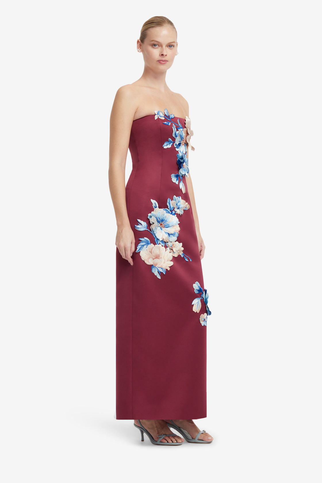 Rayna Embroidered Maxi Dress - Cosmos Print Dress Maxi