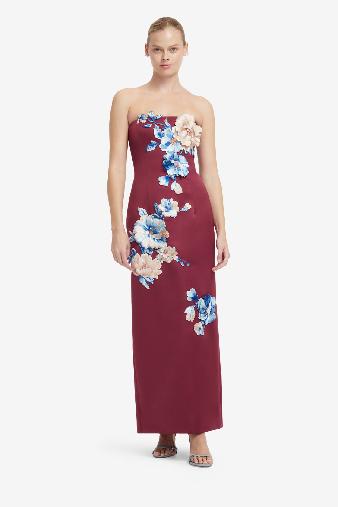 Rayna Embroidered Maxi Dress - Cosmos Print Dress Maxi