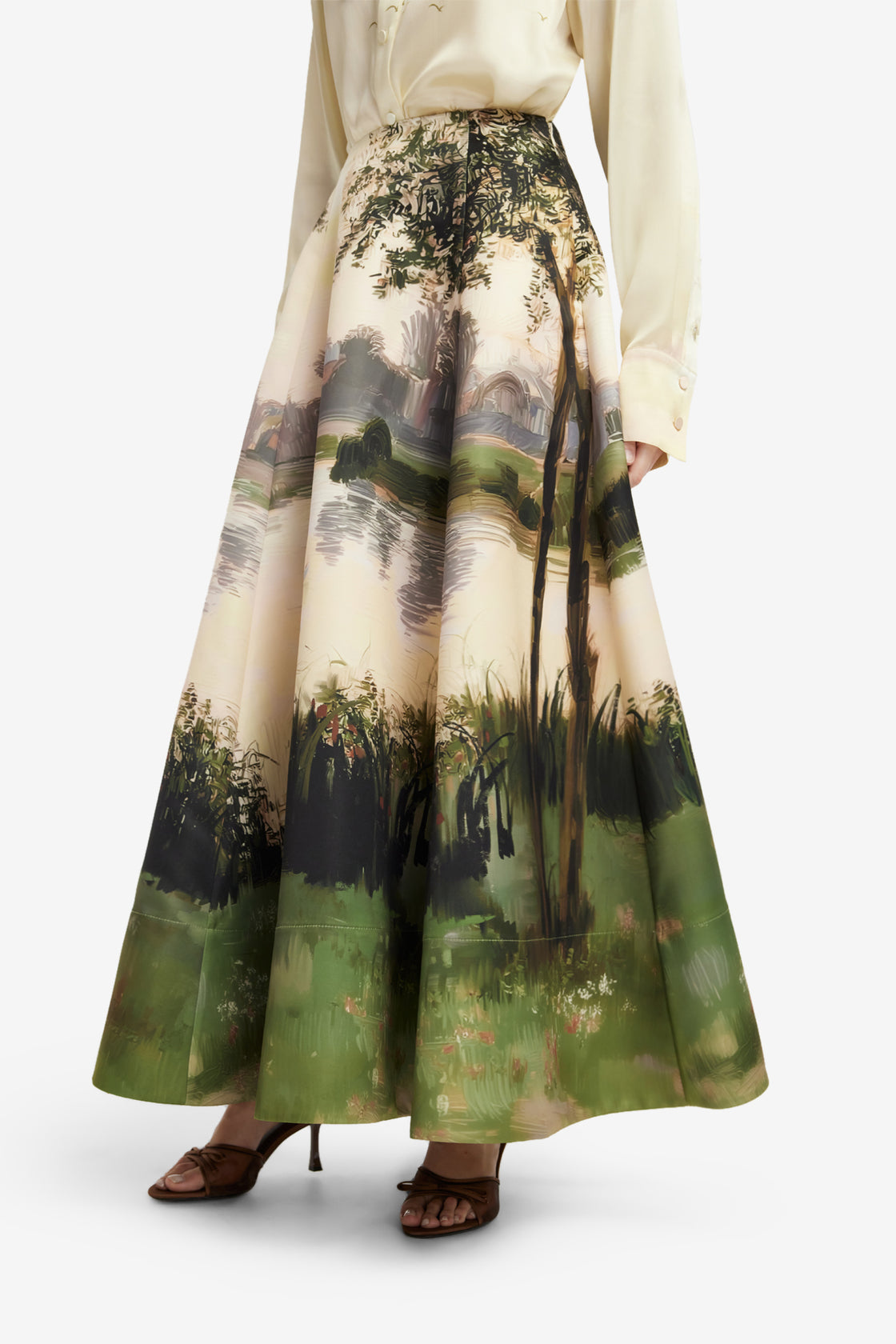 Elina Maxi Skirt - Serene Print Skirts
