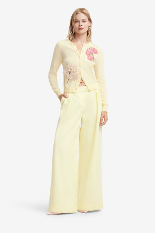 Elisha Wide Leg Pants - Chartreuse Pants