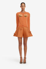 Abby Bow Shorts - Ochre Shorts