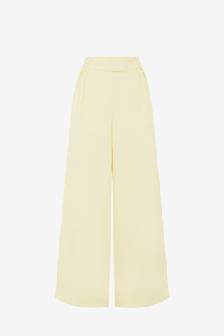 Elisha Wide Leg Pants - Chartreuse Pants