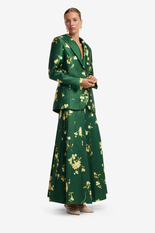 June Pleated Maxi Skirt - Forest Print Skirts