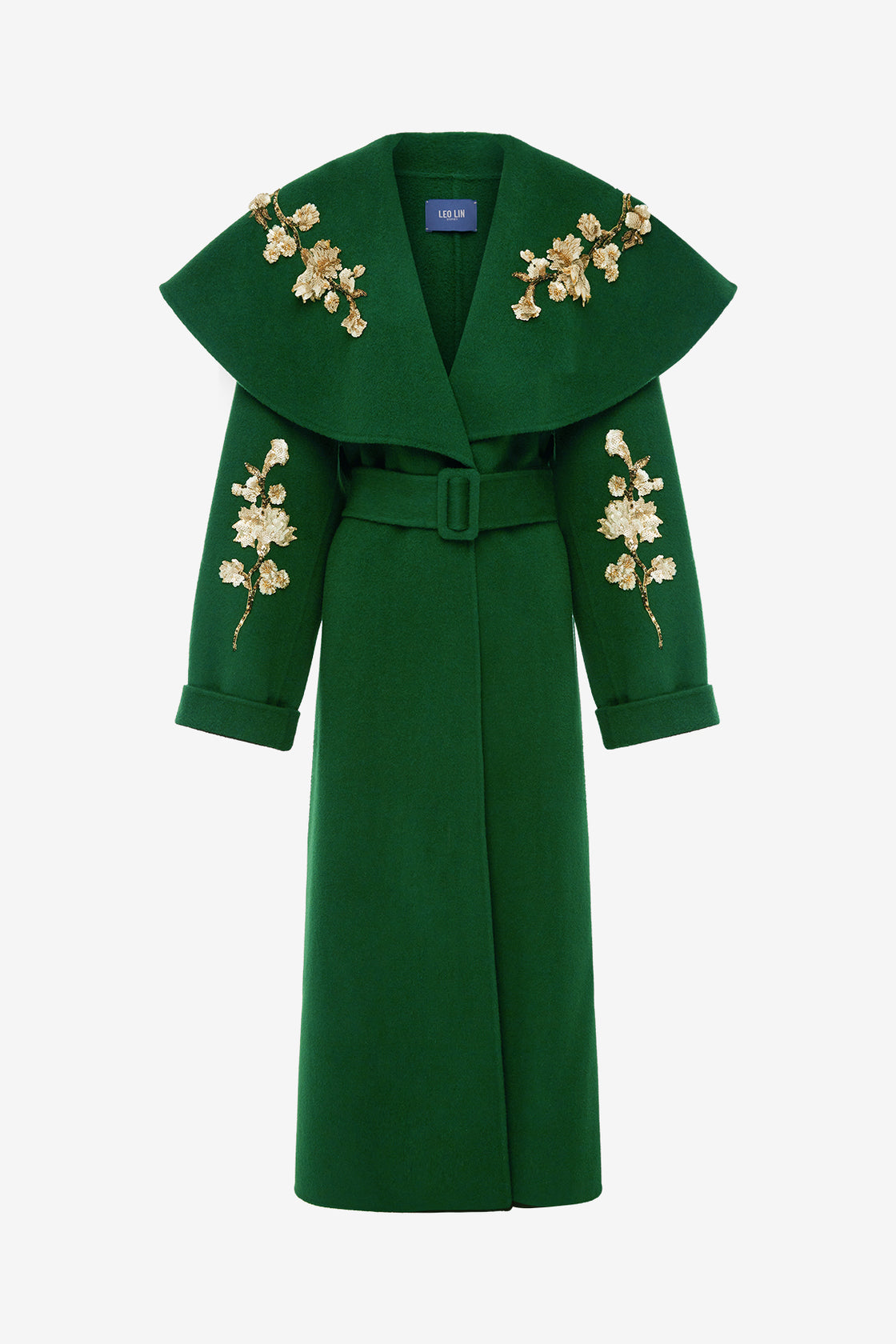Joan Embellished Wool Coat - Forest Coats
