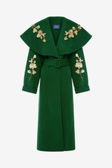 Joan Embellished Wool Coat - Forest Coats
