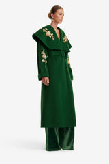 Joan Embellished Wool Coat - Forest Coats