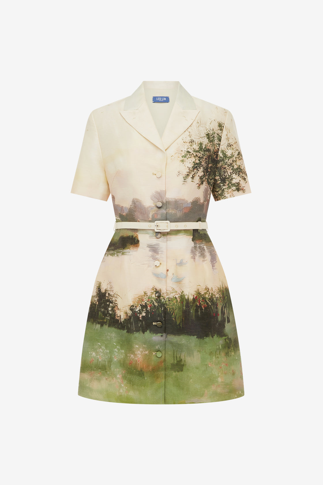 Brigitte Mini Dress - Serene Print Dress Mini