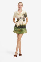 Brigitte Mini Dress - Serene Print Dress Mini
