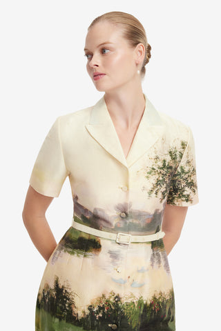 Brigitte Mini Dress - Serene Print Dress Mini