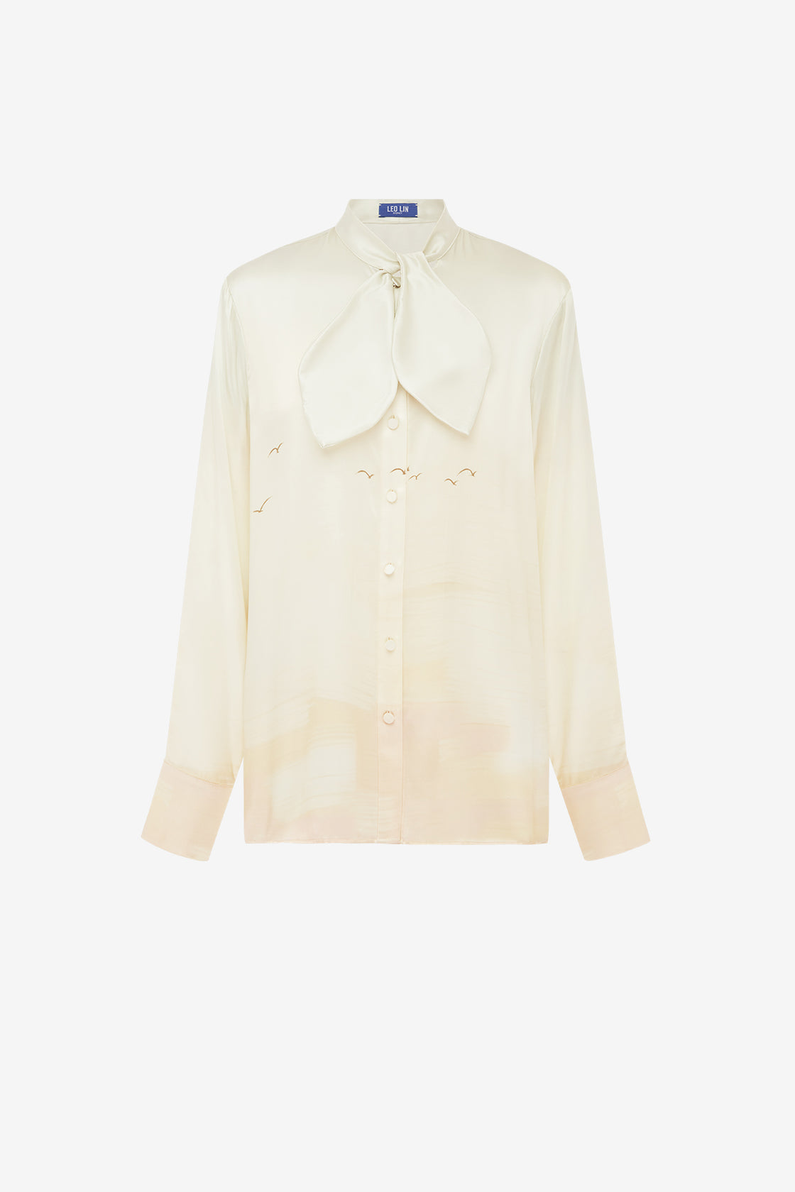 Cora Bow Blouse - Serene Print Blouse/Shirts