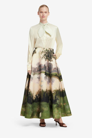Elina Maxi Skirt - Serene Print Skirts