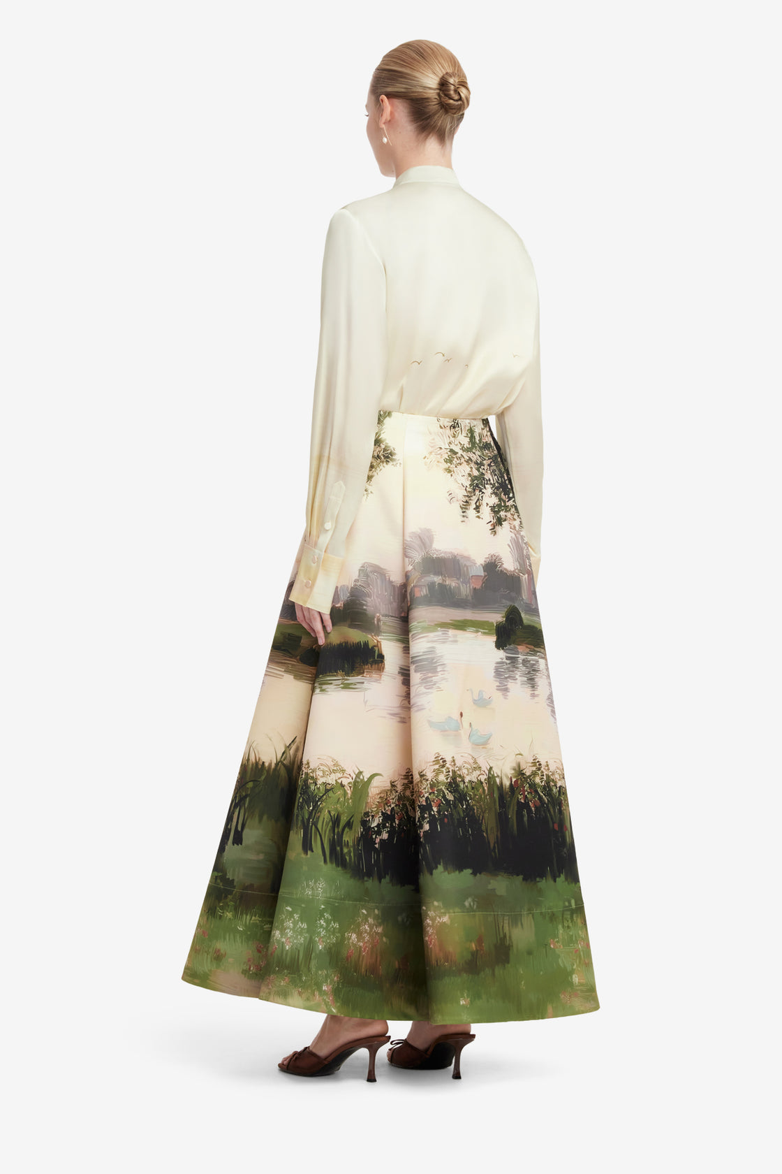 Elina Maxi Skirt - Serene Print Skirts