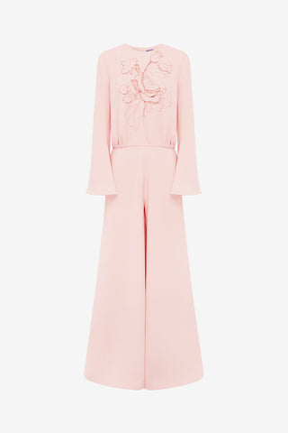 Leanne Applique Jumpsuit - Dusty Pink Jumpsuits