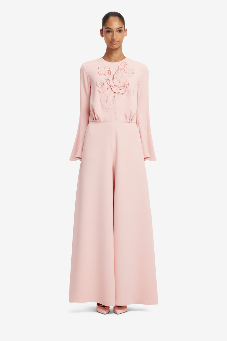 Leanne Applique Jumpsuit - Dusty Pink Jumpsuits