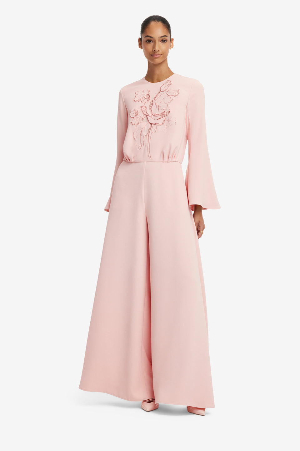 Leanne Applique Jumpsuit - Dusty Pink Jumpsuits