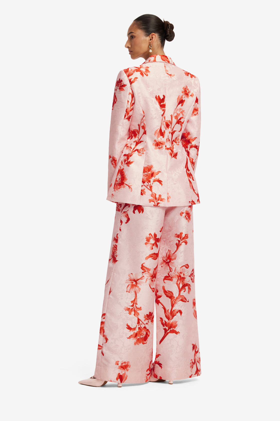 Jordana Jacquard Blazer - Magnolia Print Blazer