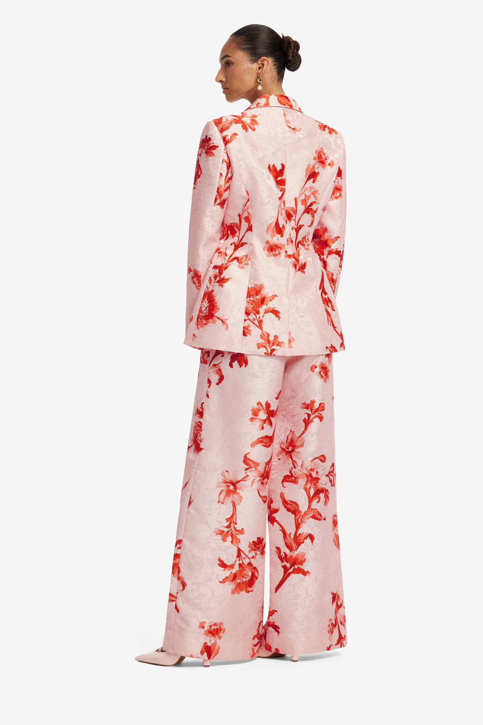 Jordana Jacquard Blazer - Magnolia Print Blazer