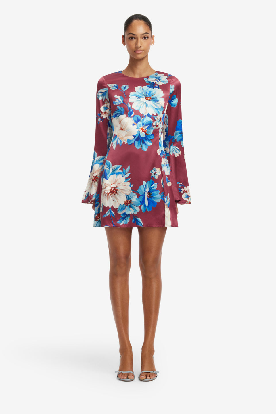 Suzanne Bell Sleeve Mini Dress - Cosmos Print Dress Mini