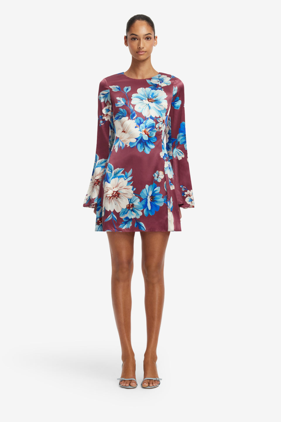 Suzanne Bell Sleeve Mini Dress - Cosmos Print Dress Mini