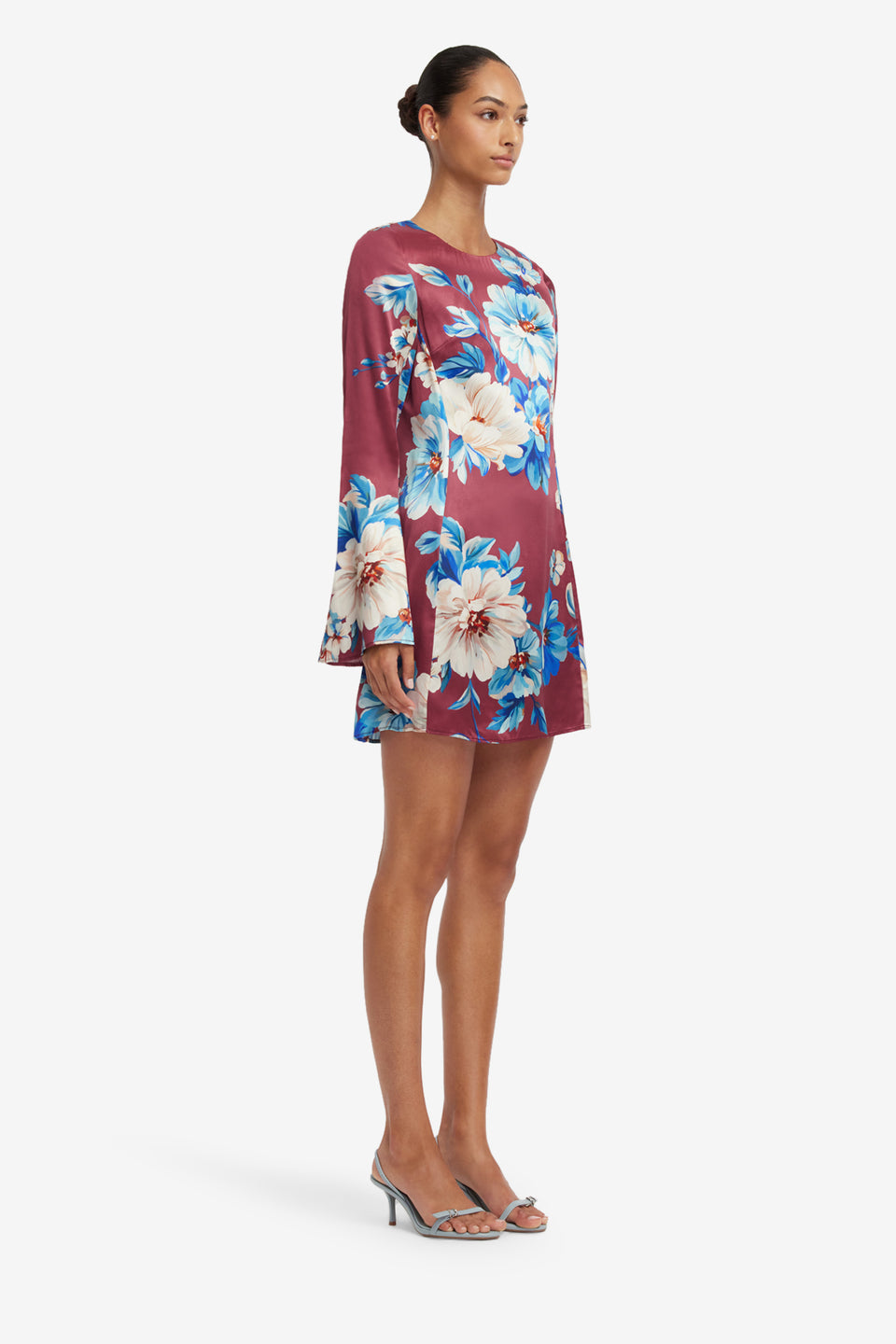 Suzanne Bell Sleeve Mini Dress - Cosmos Print Dress Mini