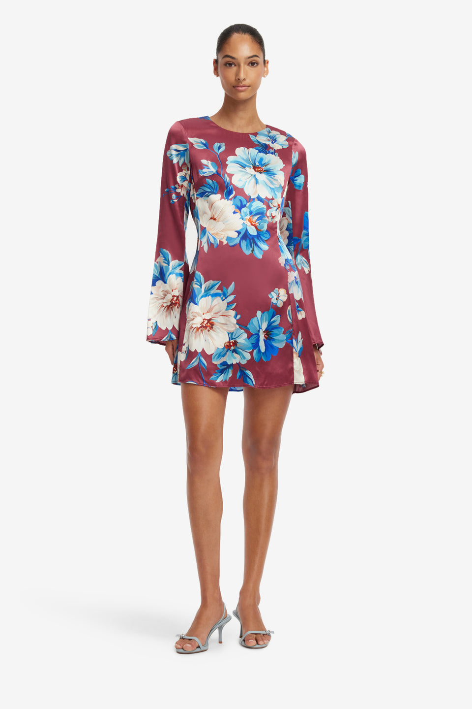Suzanne Bell Sleeve Mini Dress - Cosmos Print Dress Mini