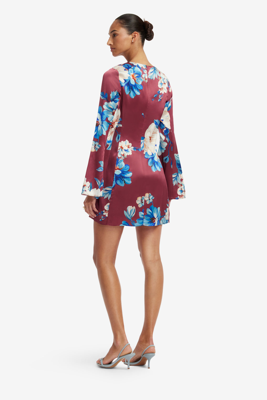 Suzanne Bell Sleeve Mini Dress - Cosmos Print Dress Mini