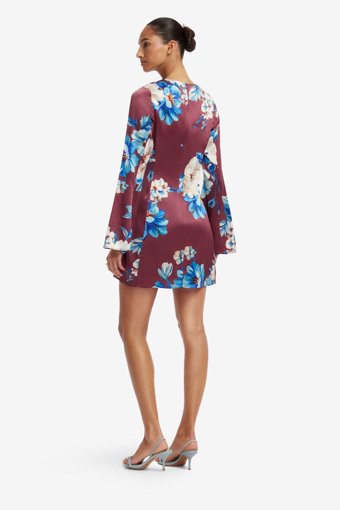 Suzanne Bell Sleeve Mini Dress - Cosmos Print Dress Mini