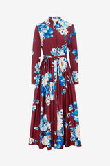 Zara Shirt Midi Dress - Cosmos Print Dress Midi