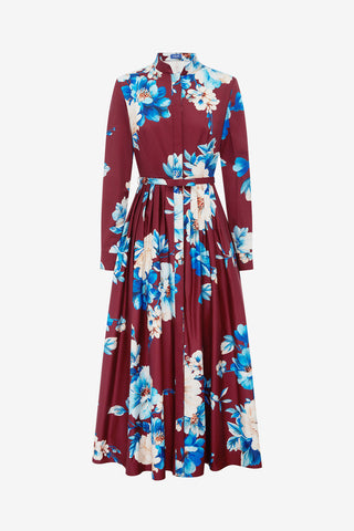 Zara Shirt Midi Dress - Cosmos Print Dress Midi
