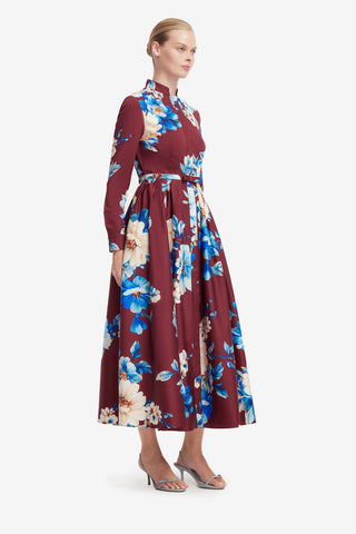Zara Shirt Midi Dress - Cosmos Print Dress Midi