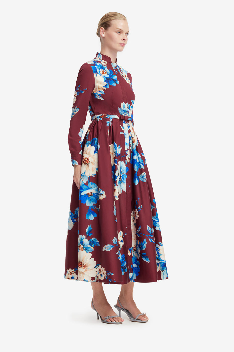 Zara Shirt Midi Dress - Cosmos Print Dress Midi