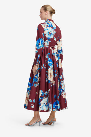 Zara Shirt Midi Dress - Cosmos Print Dress Midi