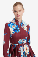 Zara Shirt Midi Dress - Cosmos Print Dress Midi