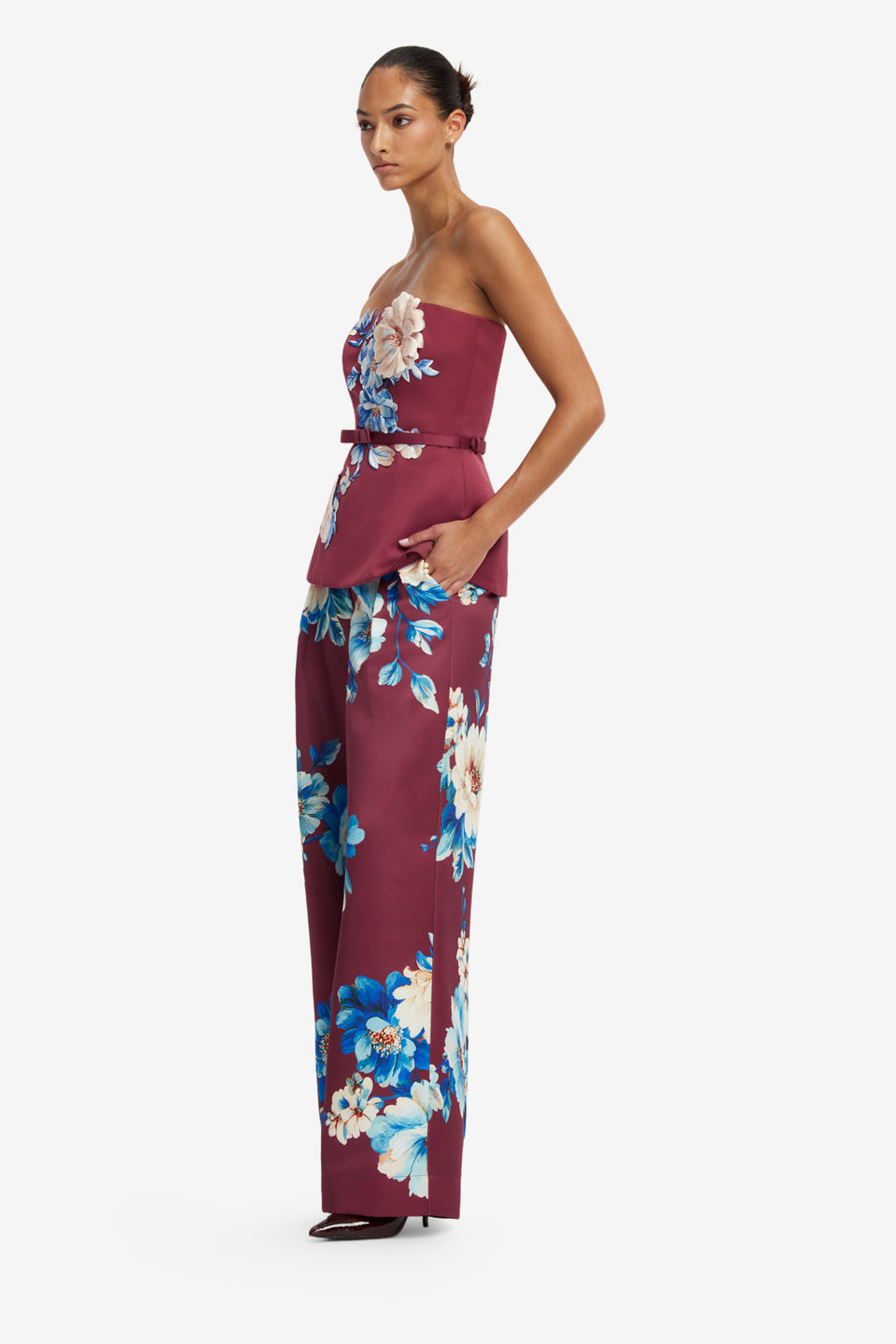 Elisha Wide Leg Pants - Cosmos Print Pants