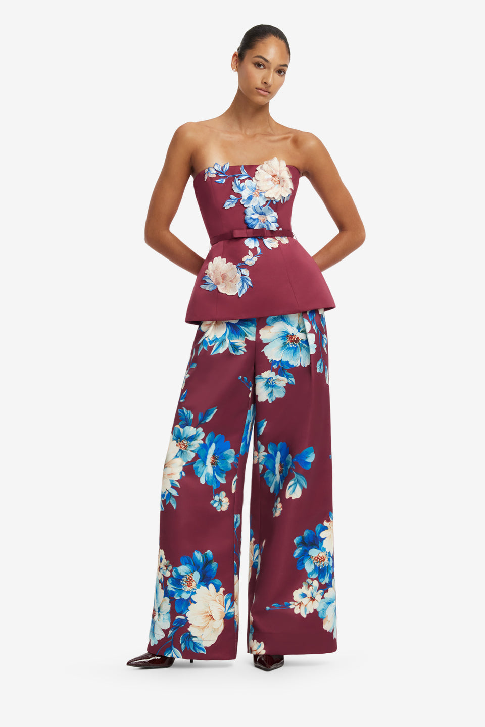 Elisha Wide Leg Pants - Cosmos Print Pants
